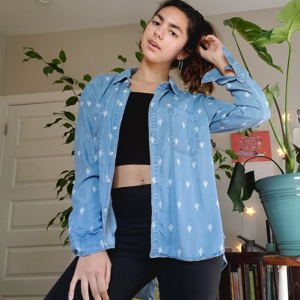 chambray top